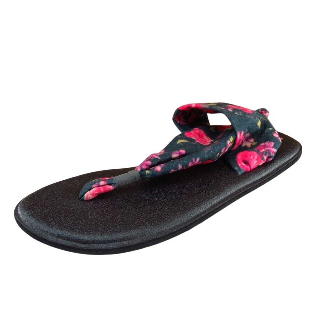 Sanuk Youth Girls Shoes Size 6-7 M‎ Pink Slingback Fabric